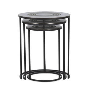 Venta caliente Mesa anidada superior de madera con Base de Metal con recubrimiento en polvo buen diseño 2025 venta al por mayor artículo de lujo moderno mejor calidad - Product Image 5