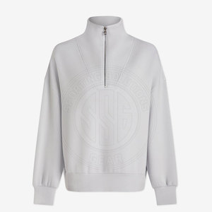 <b>Lightweight</b> Fashion Wear Half Zip Mock Neck <b>Sweatshirts</b> With Soft Finish <b>Women</b> Half Zip Mock Neck <b>Sweatshirts</b> - Product Image 3