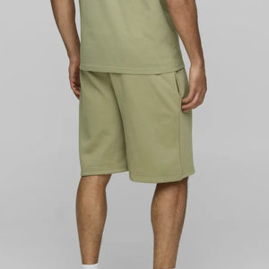 Pantalones Cortos Oversize para Hombre 2026 con Logotipo Personalizado, Color Sólido, Bolsillos Laterales, Estilo Urbano, Cintura Elástica, de Secado Rápido - Product Image 3