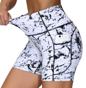 Shorts Deportivos para Mujer, con Logotipo Personalizado, Sin Costuras, Transpirables, Impermeables, de Secado Rápido, Ligeros, Cintura Alta Elástica, Estampados, para Ciclismo - Product Image 2