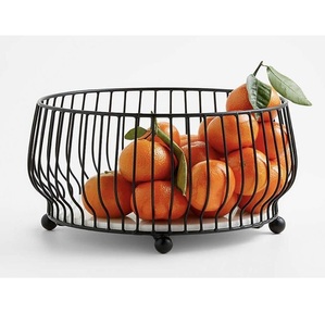 Handcrafted <b>Black</b> Oval Metal Wire <b>Storage</b> <b>Baskets</b> Set of 2 <b>with</b> Rope Handles Rustic Multi-Purpose Organizer Bin - Product Image 4