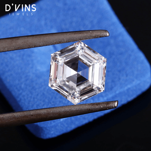 D'vins Jewels Diamant de laboratoire de 2 carats, taille octogonale, couleur D, Surat, pour la fabrication de bijoux - Product Image 3