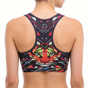 เสื้อชั้นในกีฬาสำหรับผู้หญิง แบบซัพพอร์ตสูง ไซส์ใหญ่ ไร้ตะเข็บ สำหรับออกกำลังกาย วิ่ง ฟิตเนส - Product Image 4