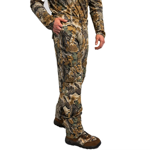 Custom Casual Pockets Loose Fit Soft <b>Shell</b> Winter Polyester Lining Distress Hunting Pants Camo Pattern Unisex - Product Image 3