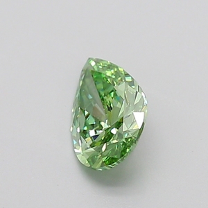 Diamant de laboratoire certifié IGI, 1,00 carat, taille poire, vert vif fantaisie, clarté VS2, très bonne polissage, pierre précieuse de luxe - Product Image 6