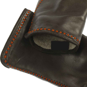 Guantes de cuero de moda para adultos, OEM para exteriores, disponibles según demanda, en diferentes tallas, protegen las manos, diseño de guantes bien pensado. - Product Image 2