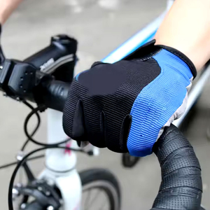 Gants de vélo unisexes en microfibre de cuir, à doigts entiers, antidérapants, compatibles avec les écrans tactiles, respirants, pour l'hiver - Product Image 5