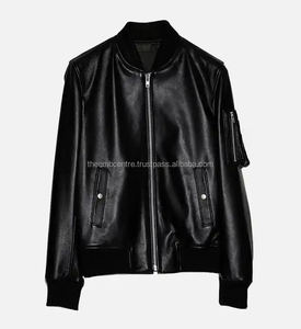 Chaqueta de cuero suave ajustable para hombre, recién llegado, ropa de moda con mangas largas, último estilo para la venta de invierno, chaqueta para hombre - Product Image 1