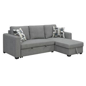 Wallace & Bay suole grigio reversibile Pop-Up sezionali eleganti divani da soggiorno - Product Image 1