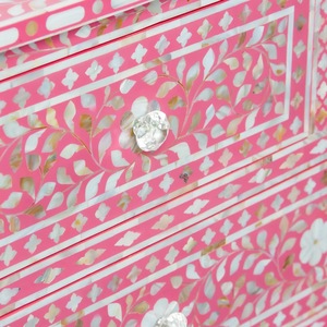 ILAHI's Bone Inlay Drawer Modern Design Agate Detailing <b>Storage</b> Portable Home Furniture - Product Image 2