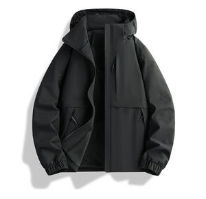 Blouson Bomber Formel Résistant à l'Eau en Tissu 100% Polyester Léger Enduit, Tailles Petites et Grandes, Respirant et Séchage Rapide 2026 - Product Image 3