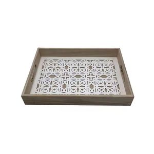 ถาดไม้รูปวงรี ถาดเสิร์ฟอาหารไม้เนื้อแข็ง ถาดเสิร์ฟชา กาแฟ ถาดตกแต่งสำหรับครัว บ้าน และร้านอาหาร - Product Image 5