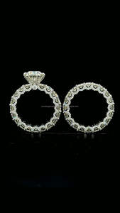 Custom VVS 3Ct Diamond <b>Ring</b> 925 Silver Moissanite <b>Ring</b> <b>Rings</b> <b>Set</b> for <b>Women</b> and Men From Professional Jewelry Hand Make - Product Image 3