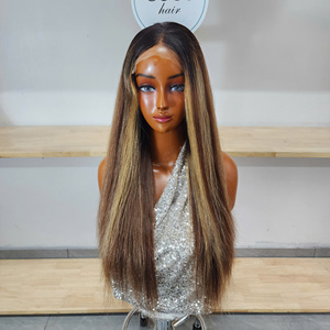 Perruques Lace Front HD Transparentes Double Drawn en Cheveux Vierges Vietnamiens GUGU HAIR, Haute Qualité, Sans Colle, Longues, Haute Densité, Naturelles - Product Image 1