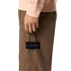 Custom Men Cargo Pants Ripstop Mercerized Cotton Loose Fit <b>Elastic</b> Waist Utility Tactical Premium Streetwear Cargo Trousers OEM - Product Image 4