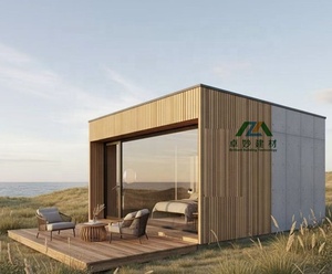 Cabane en bois préfabriquée contemporaine, étanche, <span class=keywords><strong>à</strong></span> énergie solaire, prête <span class=keywords><strong>à</strong></span> être expédiée, pour usage domestique, hôtelier, jardin, retraite de vacances - Product Image 2