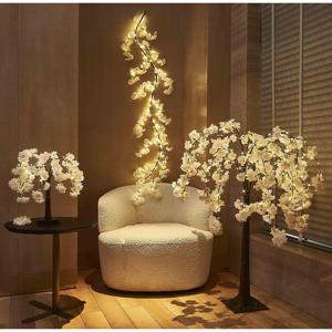 Lumières décoratives LED romantiques à fleurs de cerisier, blanc chaud, pour intérieur et extérieur, fêtes, mariages, décoration de la maison et du jardin - Product Image 3