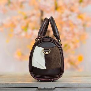 New Handmade 2026 Cowhide Medium Speedy Bag Tooled Leather Western Handbag With Wristlet Wallet Combo Set For Women Fashion - Product Image 3
