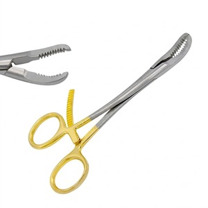 Pinces à os de haute qualité de 5,5 pouces, manche doré, acier inoxydable allemand, instruments chirurgicaux orthopédiques réutilisables et autoclavables - Product Image 1
