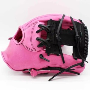 Gants de baseball synthétiques roses de haute qualité, pour droitier, avec empreinte en H, doigts entiers, antidérapants, fermeture auto-agrippante, unisexe, pour utilisation en extérieur. - Product Image 4