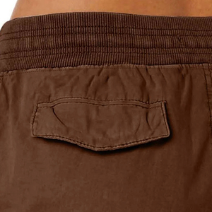 Shorts cargo pour femmes à taille mi-haute, respirants, avec boutons, personnalisables avec impression de logo, style hot pants, tricotés - Product Image 4