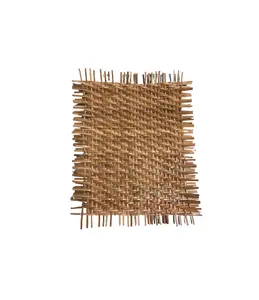 Malha de bambu polida feita à mão, malha de vidro de bambu