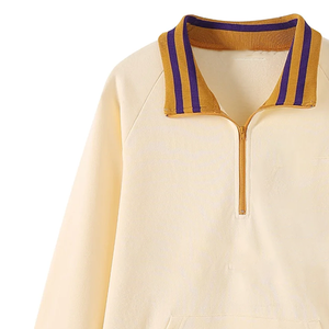 Custom Omega Neutral <b>Quarter</b> <b>Zip</b> Sweatshirt for Fraternity Wear for B2B retail supply and custom group orders for apparel buyer - Product Image 2