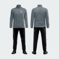 Ensemble de 2 pièces de survêtements de sport d'hiver grande taille, décontractés, respirants, imperméables, avec logo personnalisé brodé