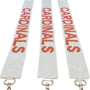 Correa de Bolso Deportiva Personalizada de Algodón con Cuentas de Cristal, Hecha a Mano, con Personalización, Perfecta para el Día del Juego - Product Image 6