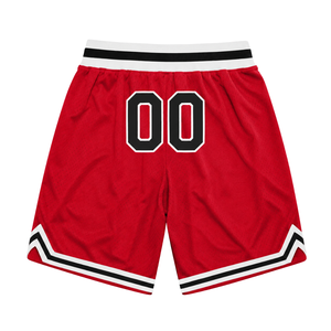 Shorts de basket-ball en mesh sublimé noir et jaune pour hommes, polyester, uniforme de sport performant, vêtements d'entraînement et de compétition - Product Image 2