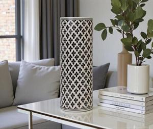 Jardinière en métal avec incrustation de os, faite à la main, de forme ronde, style minimaliste, pour la décoration de la maison, produit de luxe, exportations en gros - Product Image 6