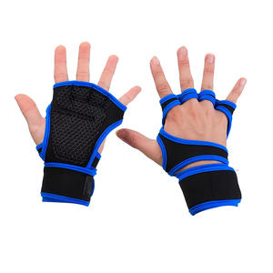 Guantes de Gimnasio Personalizados de Poliéster, para Levantamiento de Pesas, Unisex, Medios Dedos, Deportivos, Transpirables, Impermeables, Antideslizantes - Product Image 2