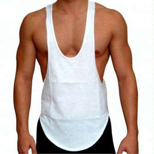 Camisetas sin mangas personalizadas para hombre, de algodón, estilo culturismo, tipo stringer, en oferta. - Product Image 1