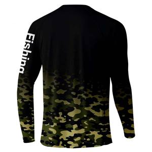 Camisetas de Pesca con Diseño Personalizado por Sublimación, Manga Larga, 100% Poliéster Spandex, Cuello Redondo, Ropa de Pesca de Alto Rendimiento - Product Image 2