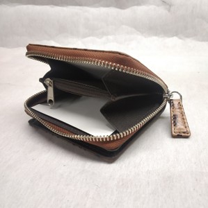 Portefeuilles de luxe vintage en cuir de vachette avec fermeture éclair pour femmes, fabrication indienne, vente en gros, imprimé croco, RFID, qualité exceptionnelle, pour homme - Product Image 3