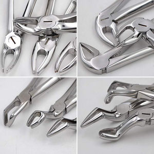 Juego de Fórceps Manuales para Extracción Dental, 10 Piezas, Acero Inoxidable, Kit de Instrumentos Quirúrgicos para Dentistas, Certificado CE - Product Image 2