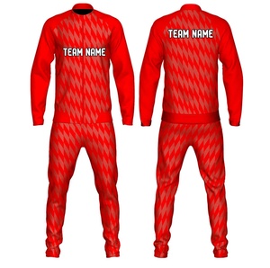 Chándal moderno de sublimación para hombre con cremallera, ropa deportiva de manga larga con chaqueta con cremallera y pantalones a juego para entrenamiento deportivo. - Product Image 2