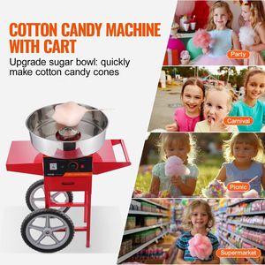 1000W elettrico commerciale di zucchero filato macchina in acciaio inox ciotola zucchero palop cassetto rosso per la casa per bambini compleanno festa di famiglia - Product Image 6