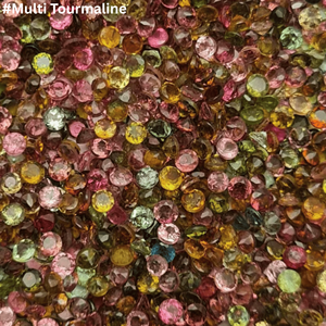 Tourmaline naturelle verte en gros, facettée, de forme ronde, pierres précieuses brutes pour la fabrication de bijoux, petite taille, de 1 mm à 3 mm - Product Image 5