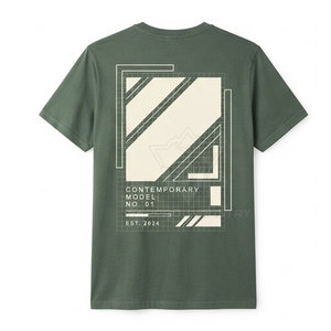 เสื้อยืดสกรีนลายโรงงาน OEM ผ้าฝ้าย 100% พิมพ์ลายกราฟิก จำหน่ายจำนวนมาก รับทำโลโก้ เสื้อยืดสกรีนลายผ้าฝ้าย - Product Image 2