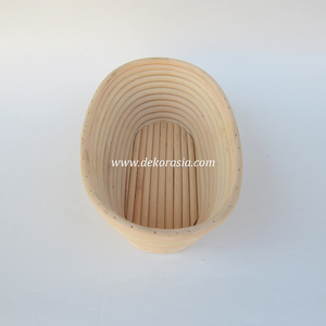 Oval Natural Rattan Eco-Friendly <b>Bread</b> Proofing <b>Basket</b> for Dough Custom Color Customizable Designs Dishwasher Oven Safe Handmade - Product Image 2