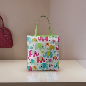 Premium Canvas Lady Solid Tote Bag Embroidery Zipper Closure Contrast Handles Handmade Spacious Lightweight Strong <b>Chains</b> - Product Image 5