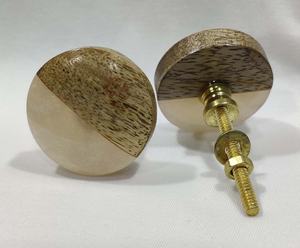 Bouton d'armoire indien classique en résine manguier fait à la main poignées de meubles de cuisine de luxe vintage pour armoire porte chambre commode - Product Image 1