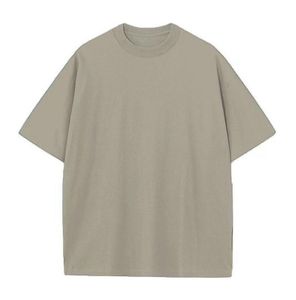 เสื้อยืดคอกลมโอเวอร์ไซส์แขนสั้นผ้าฝ้ายสำหรับผู้ชาย พิมพ์ลายโลโก้ด้านหน้า สไตล์ลำลอง - Product Image 3