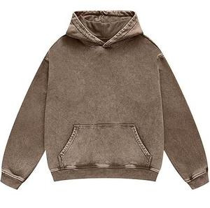 Custom Manufacturer Breathable Men's Acid Wash Hoodie Oversized Heavyweight Streetwear Outdoor Plus Size Vintage Washed Pullover - Product Image 3