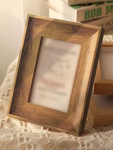 Custom <b>Wooden</b> Gallery <b>Frame</b> Natural Timber Photo <b>Frame</b> Modern Home Decoration Family <b>Picture</b> Display Tabletop Wall Hanging <b>Frame</b> - Product Image 5