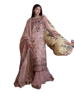 เสื้อเชิ้ตยาวสวยงาม 610 แบบ พร้อมกางเกงชาราร่าสำหรับเด็กผู้หญิง โดย WS ปากีสถาน - Product Image 1