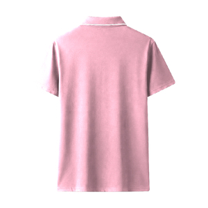 Camiseta Deportiva Casual de Algodón Rosa Transpirable para Hombre, Manga Corta, con Logotipo en la Espalda, 180g, para Uso Diario en Verano - Product Image 2