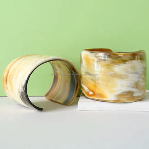 Natural Color Genuine Natural Buffalo Horn Lacquered Bangle Horn Bangle <b>Bracelet</b> Gift for Woman <b>Stacking</b> Bangle Gift By FWE - Product Image 2