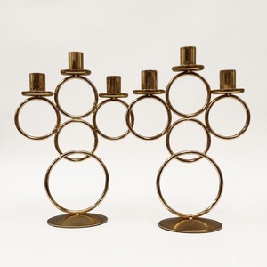 Candelabro de metal personalizado con forma de cuerno, de un solo brazo, elegante centro de mesa, diseño musical antiguo, en oferta. - Product Image 5